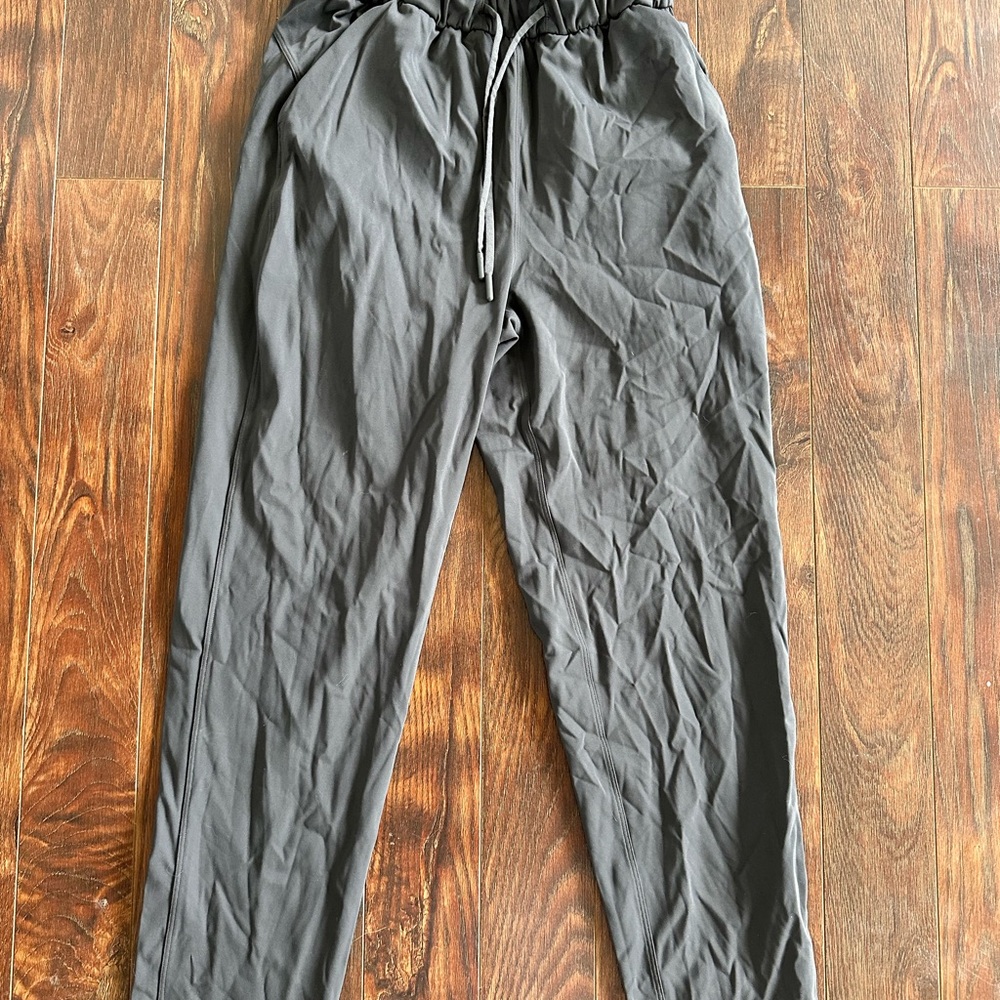 Lululemon Athletica Gray Track Pants with Elastic Waistband